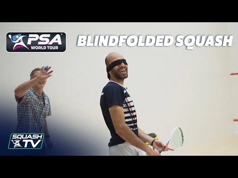 Blindfolded Squash Challenge