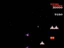 galaga is a fixed shooter arcade game and the sequel to galaxian. it was released by namco in 1981; the us version was released the same year under license to midway. the objective of galaga is to score as many points as possible by destroying insect-like enemies. the player controls a fighter spaceship that can move left and right along the bottom of the playfield. enemies fly in groups into a formation near the top of the screen, then begin flying down toward the player, firing bombs at and attempting to collide with the fighter. occasionally, a 
