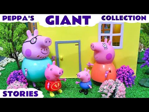 Giant Peppa Pig Story Video Play Doh English Episodes Thomas and Friends Surprise Eggs Pepa Toys
