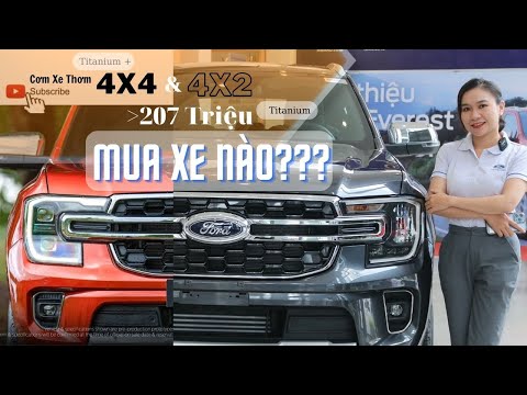 Nên mua Ford everest 2023 titanium 1 cầu hay Titanium + 2 cầu | Cơm Xe Thơm