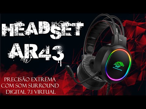 Vídeo de demonstração - Headset Gamer RGB – AR43