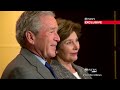diane sawyer sits down with the former president and first lady to discuss terrorism, painting and his new library.