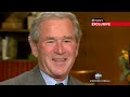 diane sawyer sits down with the former president and first lady to discuss terrorism, painting and his new library.