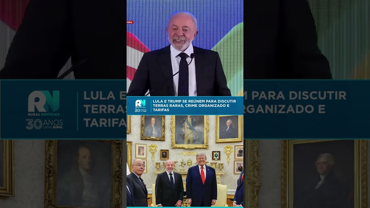 Lula e Trump se reúnem para discutir terras raras, crime organizado e tarifas