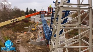 Time-lapse construction Pulsar - New World Premiere 2016 - Walibi Belgium