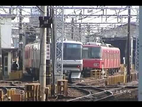 名鉄電車 -  8 - 茶所駅 2005/04