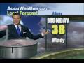 Jason Handman with the AccuWeather forecast for Albany, NY and a Cotton Candy Machine