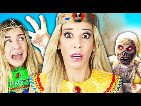 Rebecca and Maddie 24 Hour Egyptian Princess Challenge to Win Game Master Switch Up Device!