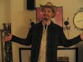 Cowboy at a Goth club