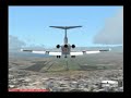 Landing in Mexico City Boeing 727 American Airlines FS2004