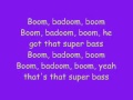 Nicki Minaj - Super Bass (LYRICS 2011)