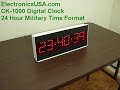 Large LED Digital Clock / 12 and 24 Hour Military Time Large LED Digital Clock / 12 and 24 Hour Military Time