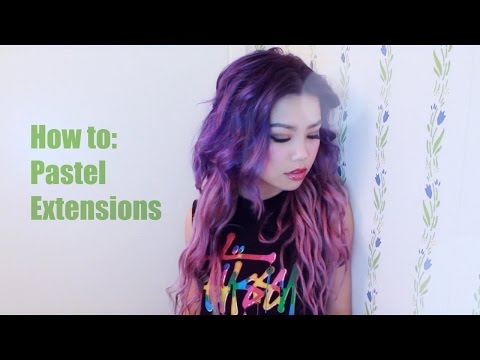 how to dye extensions grey