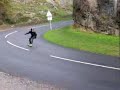 Cheddar Gorge Downhill Skateboard Run