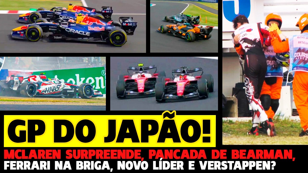 🚨GP DO JAPÃO: ANTONELLI FAZ HISTÓRIA, VERSTAPPEN SOME, CLIPPING CAUSA ACIDENTE FEIO | FÓRMULA 1