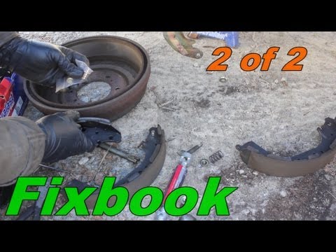 Drum Brake Shoes Install “How to” Nissan Pathfinder