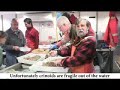 Sorting out Antarctic specimens caught at 560 meters deep Sorting out Antarctic specimens caught at 560 meters deep