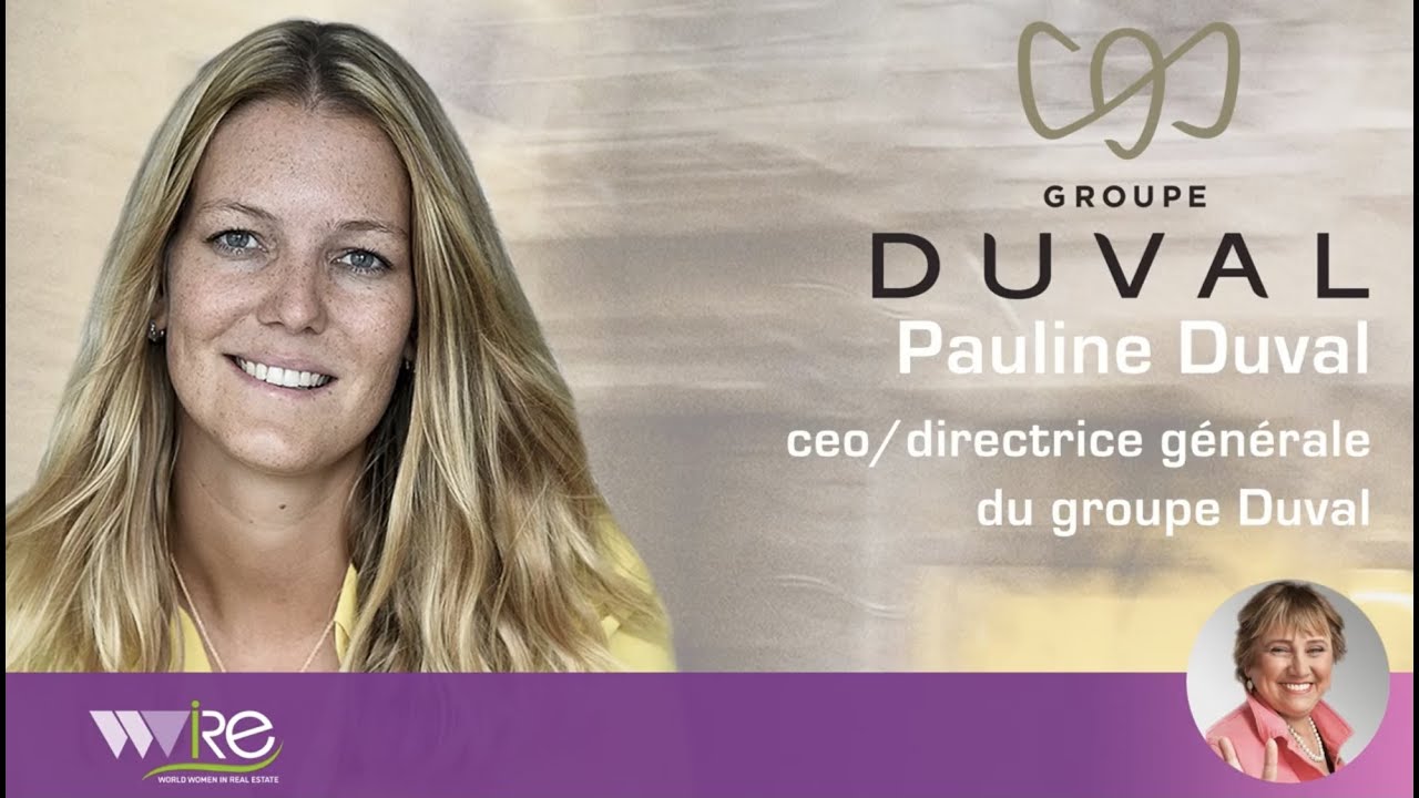 Pauline Duval CEO/Directrice Générale du Groupe Duval Interviewée au Urban Forum 2020 by MIPIM par WWIRE
