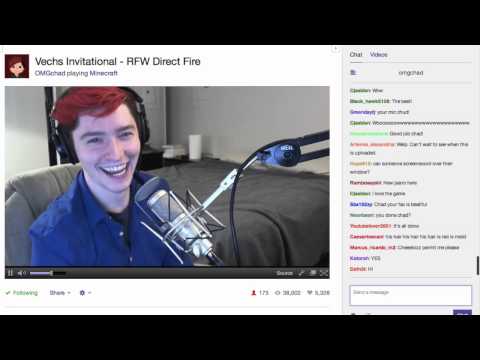 Chad realizes he's accidentally streaming