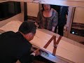 Making a double bed on the SQ A380 suite class