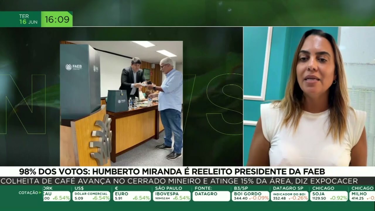 98% dos votos: Humberto Miranda é reeleito presidente da FAEB