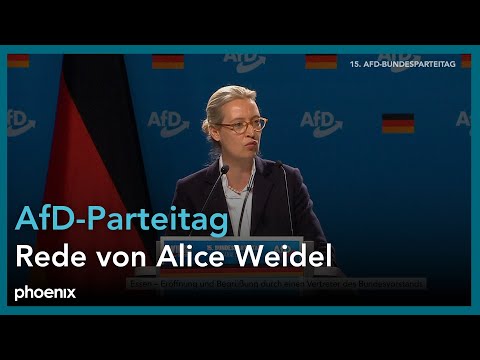 AfD-Parteitag in Essen: Eröffnungsrede von Alice We ...