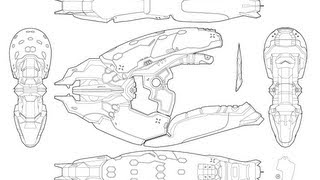 Halo 4 Needler Blueprints Time Lapse