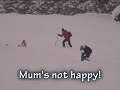 Fun in the snow - skiing adventure