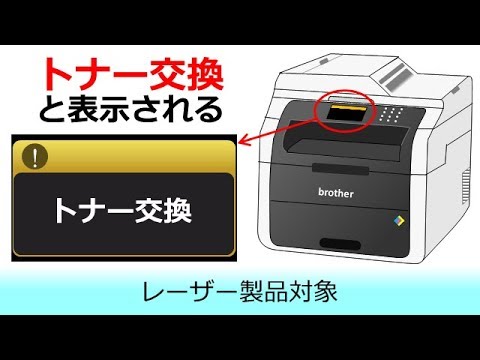 「トナー交換」と表示されたときは