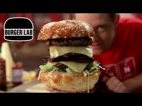 July 4th Triple Decker Cheeseburger - Burger Lab
