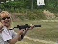 Gal shooting Micro UZI