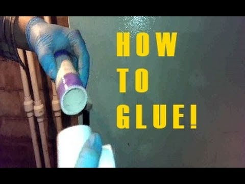 how to properly glue pvc