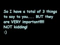 Update + News!!!