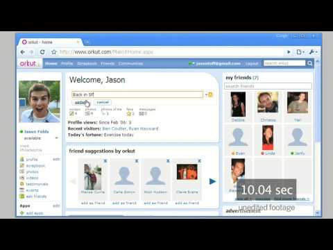 orkut - With Google Chrome, you can do quite a bit in less than 30 seconds.