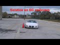 testing out the stock solstice suspension against bc racings br series coilovers.
