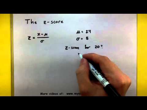 how to calculate z score example