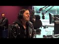 jared leto chews the fat with nick grimshaw on the bbc radio 1 breakfast show.