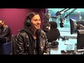 jared leto chews the fat with nick grimshaw on the bbc radio 1 breakfast show.