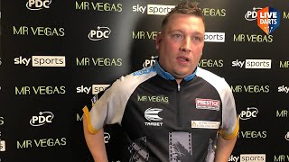 Gerwyn Price MAKES STATEMENT after whitewashing Searle: “All guns blazing, I'm here to win this”