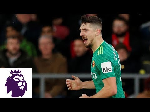 Video: Craig Cathcart heads in equalizer for Watford | Premier League | NBC Sports
