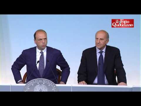 Governo, Pansa nuovo capo della Polizia, Alfano ai cronisti: