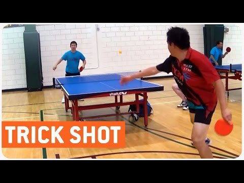 Amazing Ping Pong Trick Shot | Behind the Back