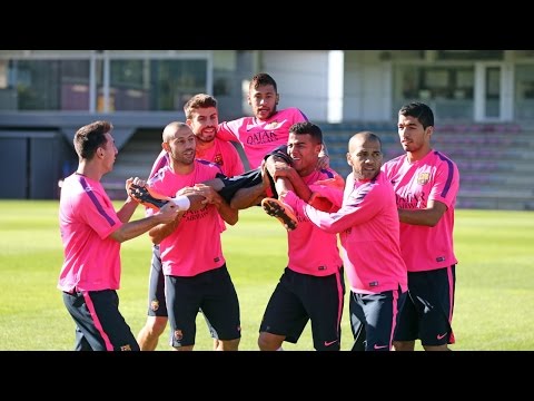 Upbeat atmosphere in training ahead of Clásico