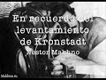En recuerdo del levantamiento de Kronstadt, texto de Makhno
