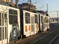 Tramvaj KT8D5 ev. č. 9020 s CVR na zastávce Ocelářská