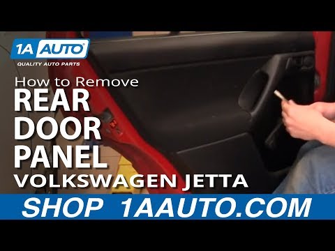 How To Install Remove Rear Door Panel Volkswagen VW Golf Jetta 93-98 1AAuto.com