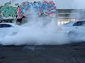 CRAZY AMG BURNOUT X2