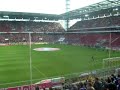 K�ln vs Trier 04/05 Warmlaufen