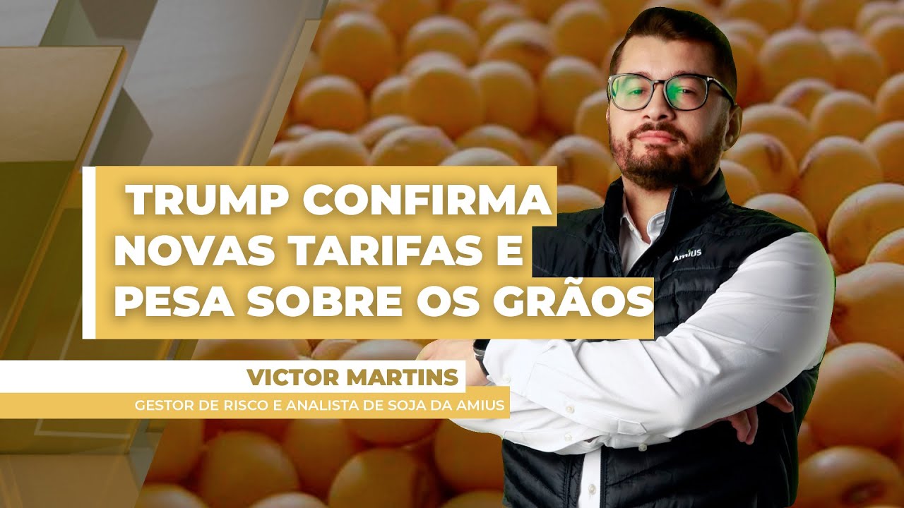 Soja e grãos encerram a semana em Chicago impactados pelas novas tarifas confirmadas de Donald Trump