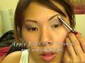 MAC Makeup Burgundy and Cream Eyes